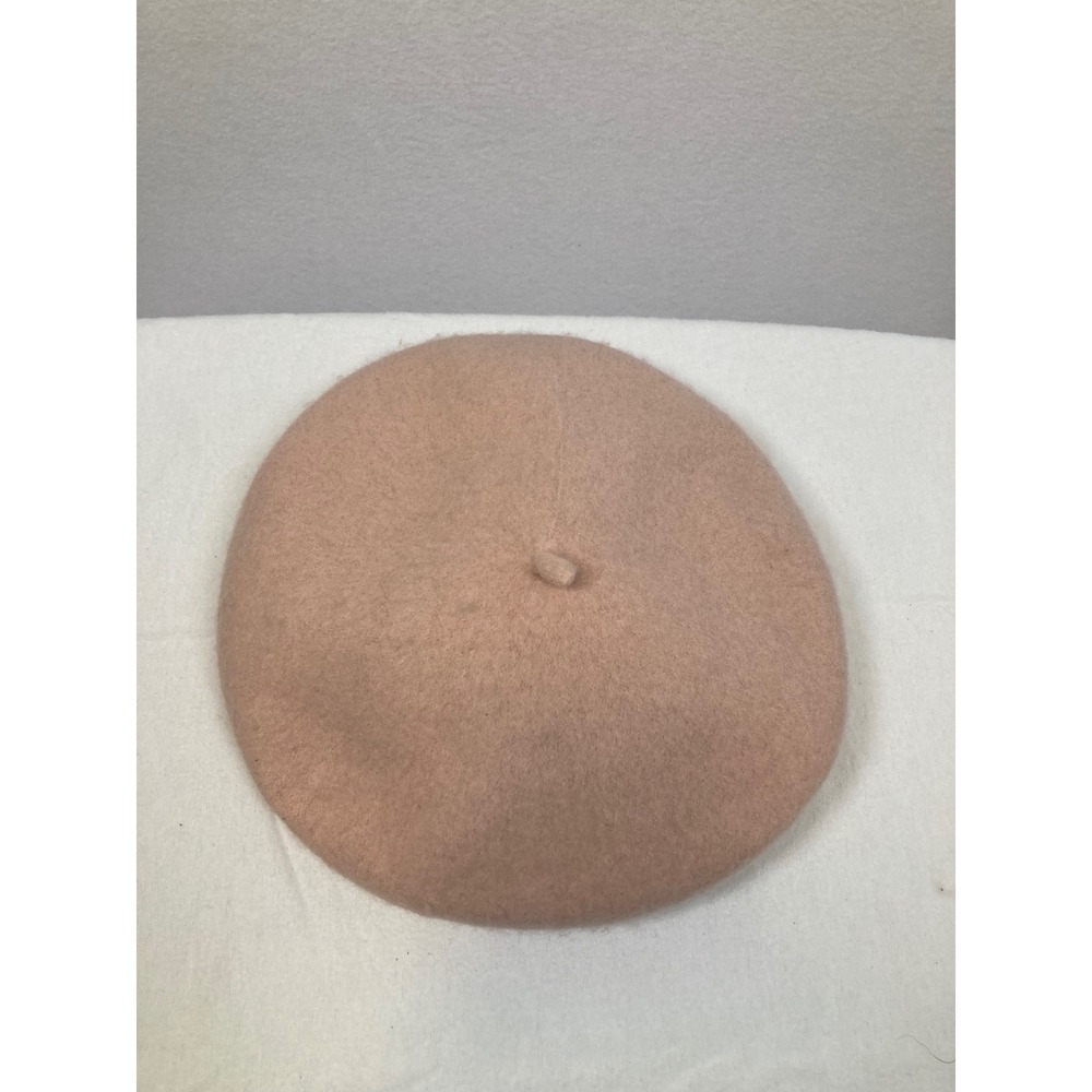 Nordstrom Rack Beret Hat Womens OS‎ Blush Pink Wool Blend Classic French Style